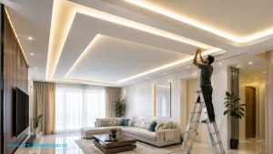 نحوه اجرای نور مخفی در سقف کناف