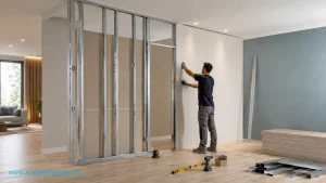 مراحل اجرای دیوار جداکننده کناف