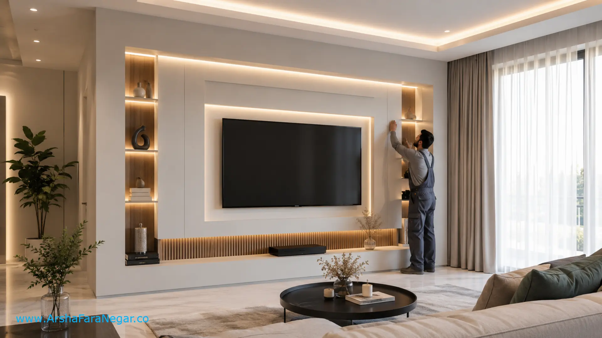 اجرای کناف برای تی‌وی‌وال